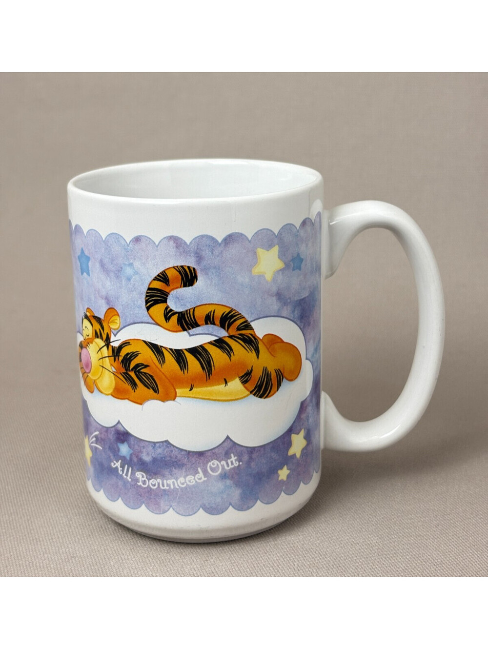 Vintage Disney Winnie the Pooh Piglet Tigger All Bounced Out Coffee Mug Tall 14o